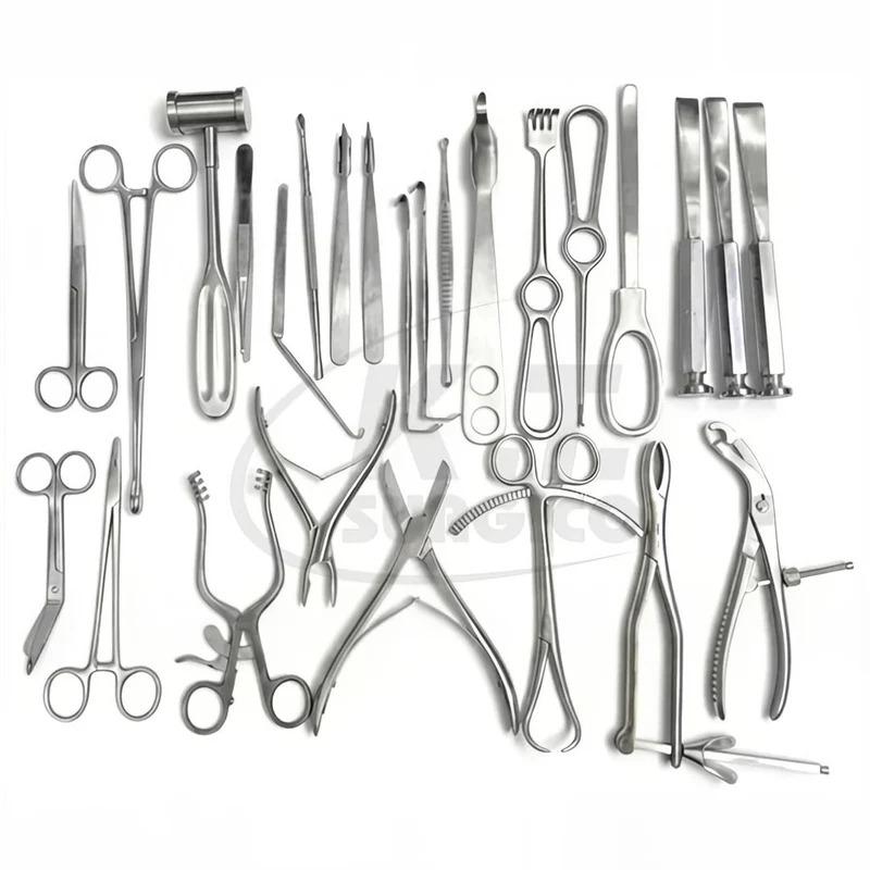 25-Piece Basic Orthopedic Surgery Instrument Set – Stainless Steel Surgical Instruments for Orthopedic Procedures