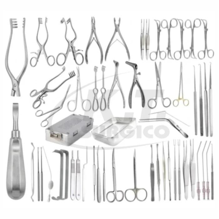 54-Piece Mastoidectomy Surgical Instrument Set – Stainless Steel ENT Instruments for Ear Surgery