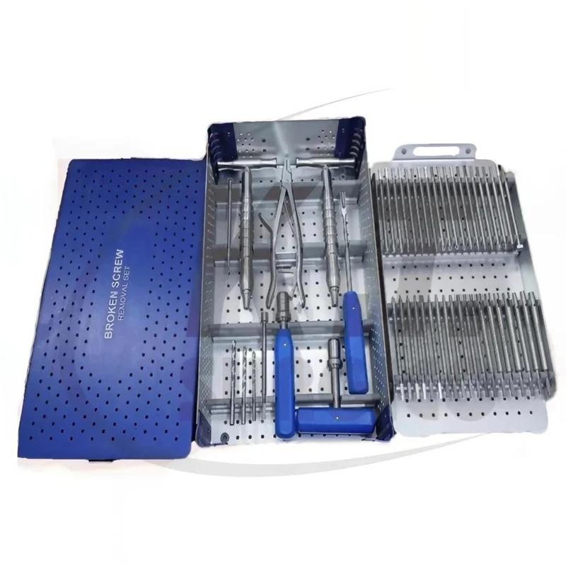 Broken Screw Removal Instrument Set – Stainless Steel Orthopedic Surgical Instruments for Implant & Screw Extraction