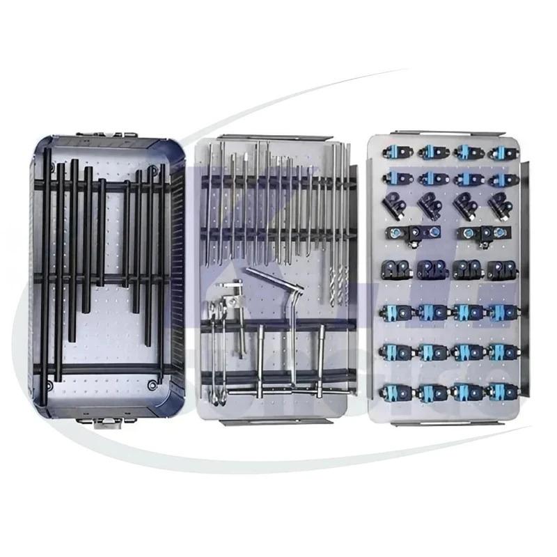 External Fixation System with Carbon Rods & Clamps – Stainless Steel Orthopedic Surgical Instruments for Fracture Fixation
